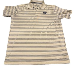 Nike Dri Fit Men's XXL Wake Forest Demon Deacons Short Sleeve Striped Polo - Picture 1 of 4