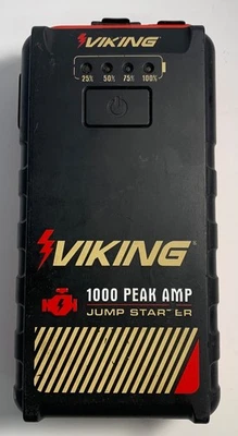 VIKING LITHIUM-ION BATTERY JUMP STARTER 59527 1000 PEAK AMP JUMPER - Image 1 of 4