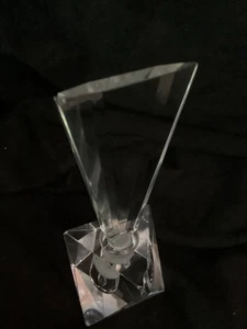 Vintage Art Deco Perfume Bottle Clear Glass Vanity Type Bottle & Stopper - Imagen 1 de 7