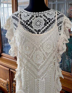 Neu mit Etikett Sundance Crochet Me schönes Kleid Gr. XS 158 $ Einzelhandel - Bild 1 von 5