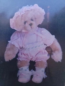 Roosevelt Bear Co. Sewing Pattern for 14.5" Jointed Teddy Bear w Romper & Bonnet - Picture 1 of 6