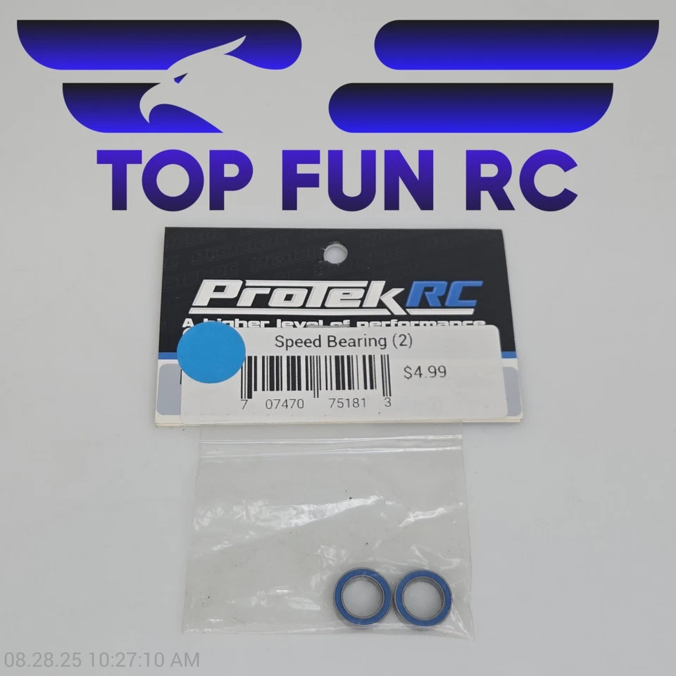 ProTek RC Ceramic 8x16x5mm Rubber Sealed Speed 1/8 Wheel Berrings (2) - Image 1 of 1