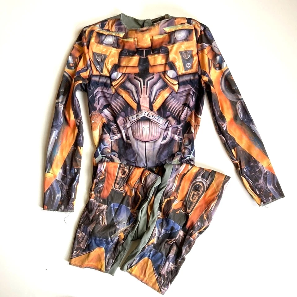 TRANSFORMERS Bumblebee Kids One Piece Long Sleeve Hasbro Halloween Costume S4-6X - Image 1 of 4