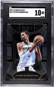 Tarjeta de novato Victor Wembanyama 2023-24 Panini Select #311 Mezzanine - SGC 10 gemas - Imagen 1 de 5
