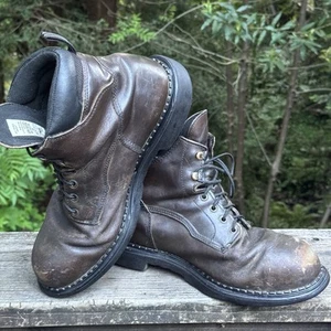 Red Wing Shoes Men’s Size 13 Brown Leather 4406 Steel Toe Work Boots Made In USA - Picture 1 of 17