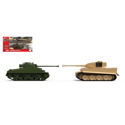 CLASSIC CONFLICT TIGER 1 VS SHERMAN FIREFLY KIT 1:72 Airfix Kit Mezzi Militari N - Photo 1/3