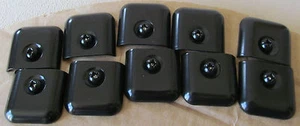 10 BLACK RV Camper Trailer Aluminum Flat End Cap for 1" Trim Molding 12 Screws - Picture 1 of 7