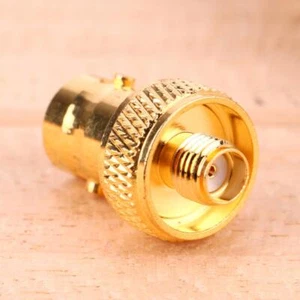 2PCS BNC Female To SMA Female Convert Adapter Connector Straight - Zdjęcie 1 z 5