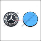 Black For Mercedes Benz Hood Black Flat Laurel Wreath Badge Emblem (Paste)