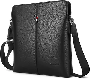 YumSur Mens Shoulder Bag, Leather Messenger Handbag Crossbody Bag for Men... - Picture 1 of 6