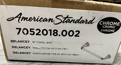 American Standard 7052018.002 Delancey 18 英寸毛巾条,抛光镀铬 — 第 1/2 张图片