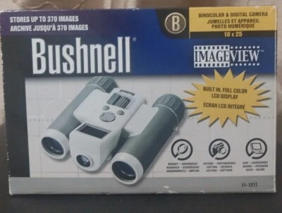 NEW BUSHNELL 111026 IMAGEVIEW 10 X 25MM DIGITAL CAMERA BINOCULARS WITH SD SLOT - Image 1 of 4