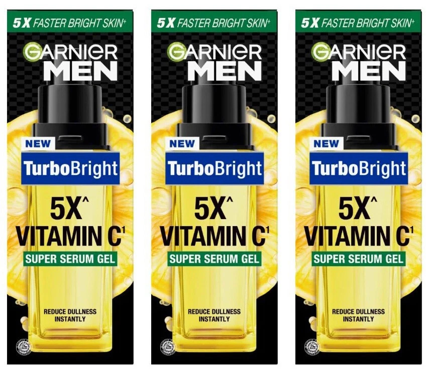 3 x GARNIER Masculino Turbo Brilhante Sérum Impecável Controle de Brilho Facial 40 ml. - Imagem 1 de 4