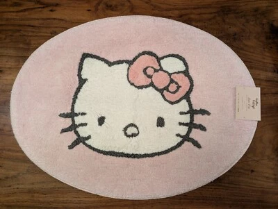 Tapete de banho POTTERY BARN TEEN Hello Kitty® rosa - Novo com etiquetas - Imagem 1 de 3