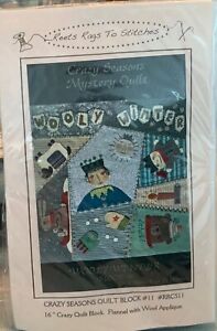 wool applique kit - “Wooly Winter” by Reets Rags to Stitches