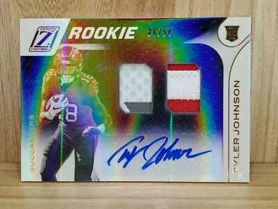 2020 Zenith TYLER JOHNSON Z Rookie Patch Auto RPA 2 Patches 4 Colors RC Bucs /50 - Image 1 of 2