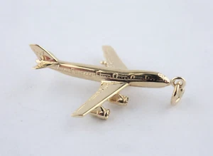 Colgante/dije Jumbo Jet oro amarillo 14K, 33 x 25 mm. * - Imagen 1 de 6
