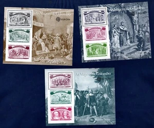 PORTOGALLO 1992 C.E.P.T. - scoperta dell'America in foglietti MNH** - Picture 1 of 2