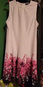 Anne Klein Women's Sleeveless Ivory/Multi Dress Size XL NWT - Picture 1 of 10
