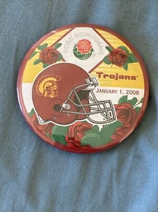USC Trojans 2008 Rose Bowl Game Button Pin - Picture 1 of 2