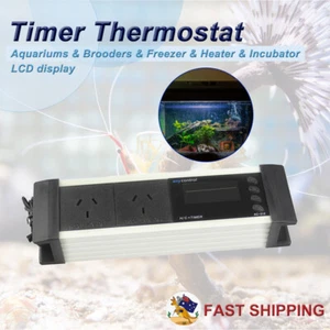 LCD Reptile Aquarium Digital Day/Night Timer Temperature Thermostat Controller - Picture 1 of 14