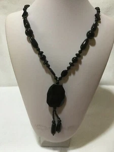 Collana lunga bijoux pietra centrale semi preziosa - Foto 1 di 3