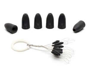 Harmony Fishing Tungsten Worm Weights (Chip-Proof, Includes Weight Pegs) - Picture 1 of 9