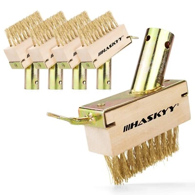 HASKYY Fugenbürste Fugenreiniger Fugenkratzer 5er Set Unkraut Moos Stahl Bürste - Bild 1 von 4