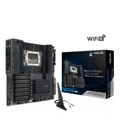 SCHEDA MADRE ASUS PRO WS WRX80E-SAGE SE WIFI (wrx80) Aperta mai usata o accesa - Immagine 1 di 2