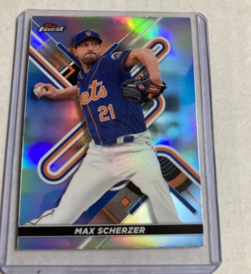 Topps Finest #71 2022 - Max Scherzer refractor Foto 1 de 2