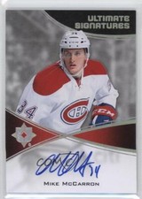 2015-16 Upper Deck Ultimate Collection Signatures Mike McCarron Rookie Auto RC