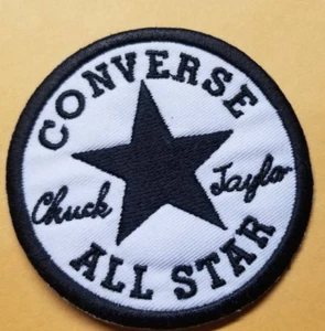 Converse All Star Chuck Taylor black smaller Patch hat size approx 2.5" - Picture 1 of 3