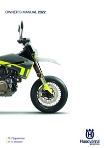 Husqvarna Owners Manual Book Guide 2022 701 Supermoto US - Picture 1 of 12
