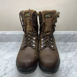 Wolverine Raider Durashocks WP 10w Mens Brown Wide Leather Work Boots - Picture 1 of 7