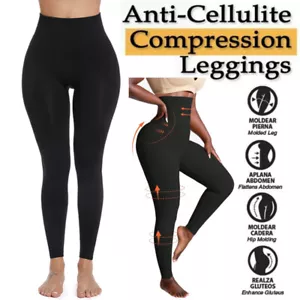 Anti Cellulite High Waist Shape Leggings Kompression Shapewear Body Shaper Hose - Bild 1 von 17