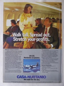 8/1984 PUB CASA NURTANIO CN-235 AIRCRAFT ORIGINAL AD - Picture 1 of 1