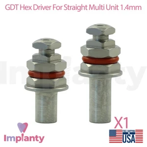 1x Controlador hexagonal GDT para multi unidad recta 1,4 mm acero inoxidable herramienta odontología - Imagen 1 de 4