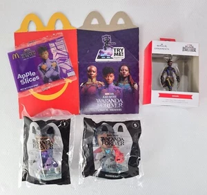 2022 McDonalds Happy Black Panther SHURI, IRONHEART #1 #5 Ornament Lot - Picture 1 of 7