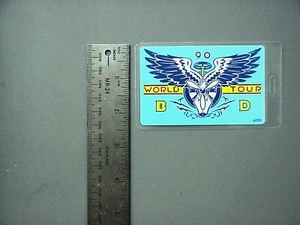 Bob Dylan Backstage Pass laminiert authentisch 1990 World Tour "BD" blau!! - Bild 1 von 1