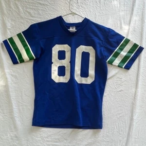 Vtg Rawlings Seattle Seahawks Steve Largent #80 Men' Small Jersey Football 1980s - Picture 1 of 5