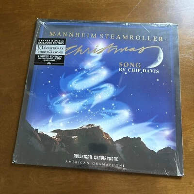 MANNHEIM STEAMROLLER Christmas Song LIMITED EDITION 180g BLUE VINYL sealed NEW - Image 1 of 3
