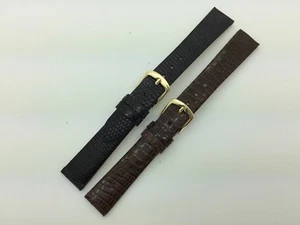 KURZES 12mm 14mm LS700 Hadley Roma echt Java Eidechse Leder Uhrenarmband Damen - Bild 1 von 10