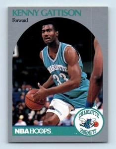 1990-91 Hoops Kenny Gattison Rookie Charlotte Hornets #53 - Picture 1 of 2