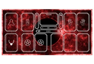 Player Mat for Arkham Horror LCG, Arkham themed Gameplay Mat, Red Circle Mat - Picture 1 of 1