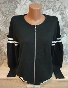 Monari Damen leichter Pullover Gr. XL schwarz Farbe Reißverschluss - Bild 1 von 10