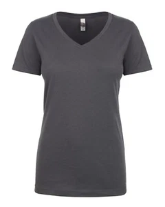 Next Level Ladies' Cotton Poly Ideal V-Neck Short Sleeves T-Shirt N1540 XS-3XL - Picture 1 of 25