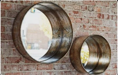 Espelho decorativo Mercana Fleet antigo duas peças por US$ 100 - Imagem 1 de 4