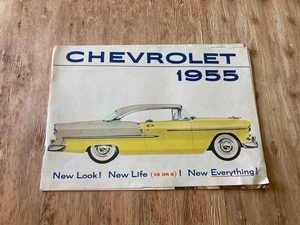Chevrolet 1955/1950 folleto x 2 anuncios de coche Skyline Fleetline Bel Air - Imagen 1 de 6