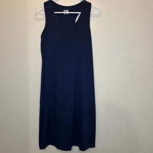 32 Degrees Cool Navy Tank Dress Built In Bra Size M - Picture 1 of 3
