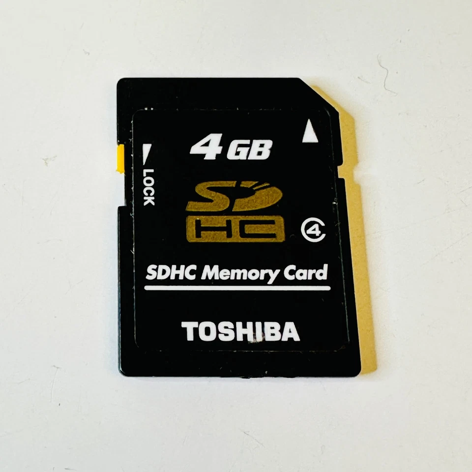 Tarjeta de memoria SDHC Toshiba 4 GB genuina OEM - Clase 4 - SD Foto 1 de 1